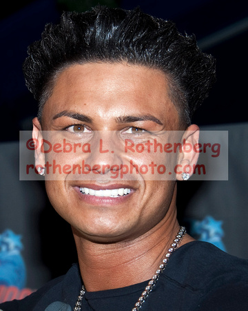 DJ Pauly D from "Jersey Shore" Hand Print Ceremony at Planet Hollywood, Times Square