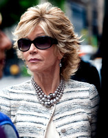 Jane Fonda "The Newsroom" set