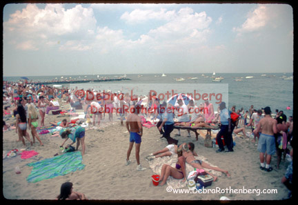 Crowded Asbury Beach 1986